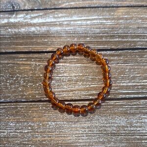 Orange Beaded Bracelet